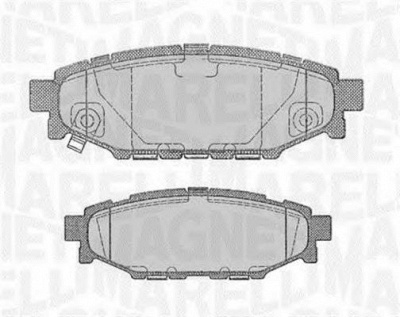 MAGNETI MARELLI 363916060700 -  Комплект тормозных колодок, дисковый тормоз